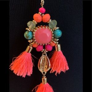 Lilly Pulitzer beaded long tassel necklace NWOT 22” $78